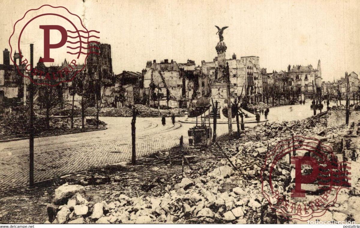 Postales: RUINES APR&Egrave;S LE BOMBARDEMENTS *CRACK, SEE THE SCAN* MILITARY MILITAIRE MILIT&Auml;R