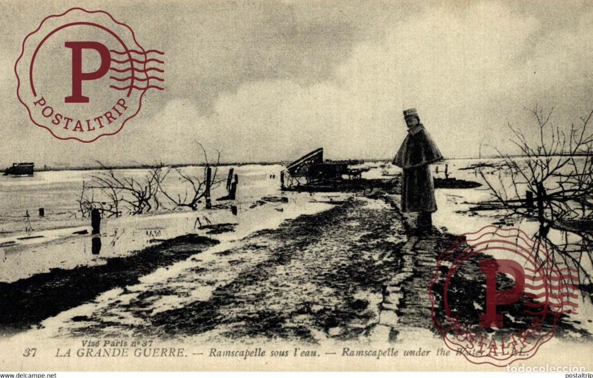 Cartoline: LA GRANDE GUERRE RAMSCAPELLE SOUS LEAU GUERRE WAR MILITAIRE MILIT&Auml;R