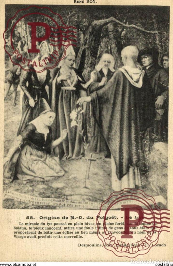 Cartoline: REN&Eacute; ROY. ORIGINE DE N.D DU FOLGO&Euml;T, LE LYS. GUERRE WAR MILITAIRE MILIT&Auml;R