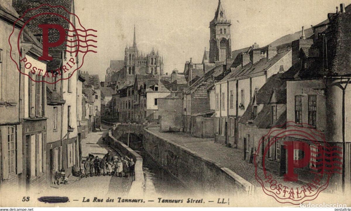 Postales: LA RUE DES TANNOURS STREET GUERRE WAR MILITAIRE MILIT&Auml;R