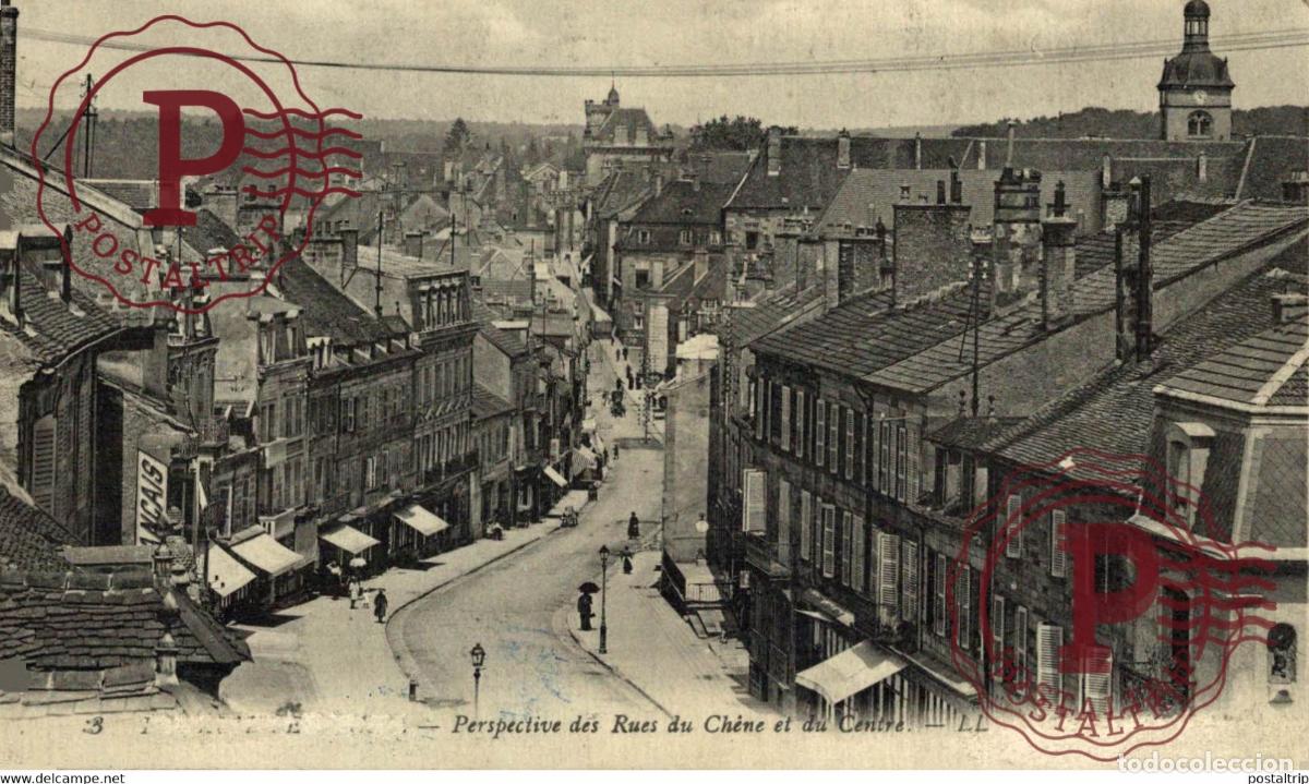 Postales: PERSPECTIVE DES RUES DU CH&Eacute;NE ET DU CENTRE GUERRE WAR MILITAIRE MILIT&Auml;R