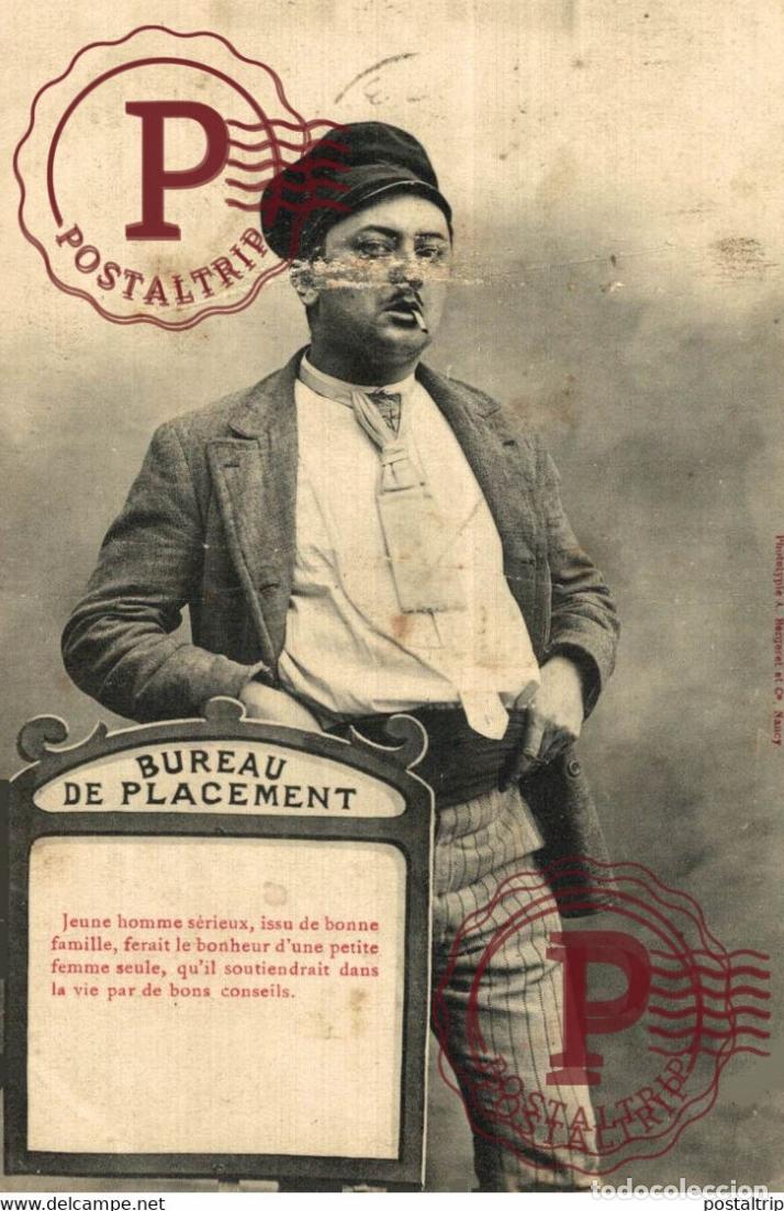 Postales: BUREAU DE PLACEMENT JEUNE HOMME S&Egrave;RIEUX ISSU DE BONNE FAMILLE GUERRE WAR MILITAIRE MILIT&Auml;R