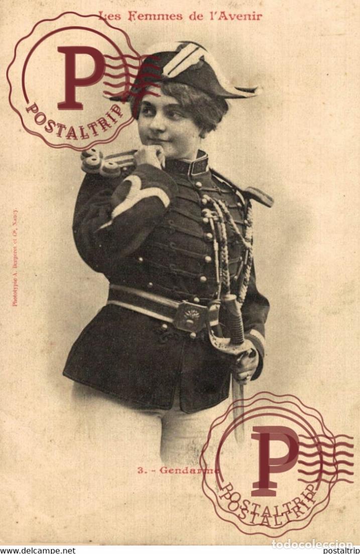Postales: LES FEMMES DE LAVENIR GENDARME GUERRE WAR MILITAIRE MILIT&Auml;R
