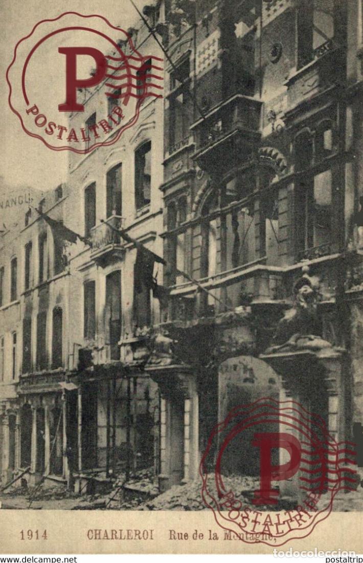 Postales: Charleroi Rue de la Montagne MILITAIRE MILIT&Auml;R