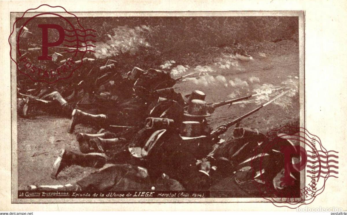 Postales: LA GUERRE EUROP&Eacute;NNE EPISODE DE LA D&Eacute;FENSE DE LI&Egrave;GE HERSTAL AO&Ucirc;T 1914 MILITARY MILITAIRE MILIT&Auml;R