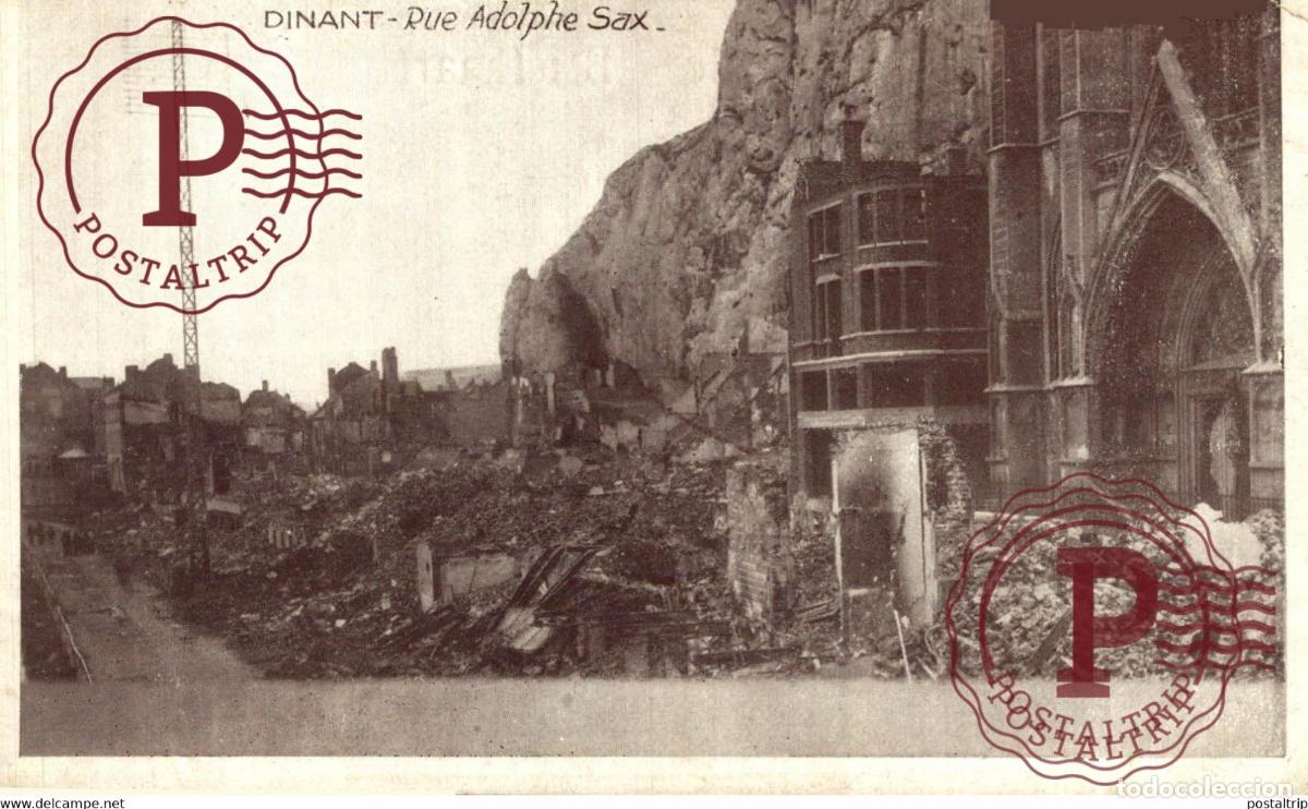 Postales: DINANT, RUE ADOLPHE SAX MILITARY MILITAIRE MILIT&Auml;R