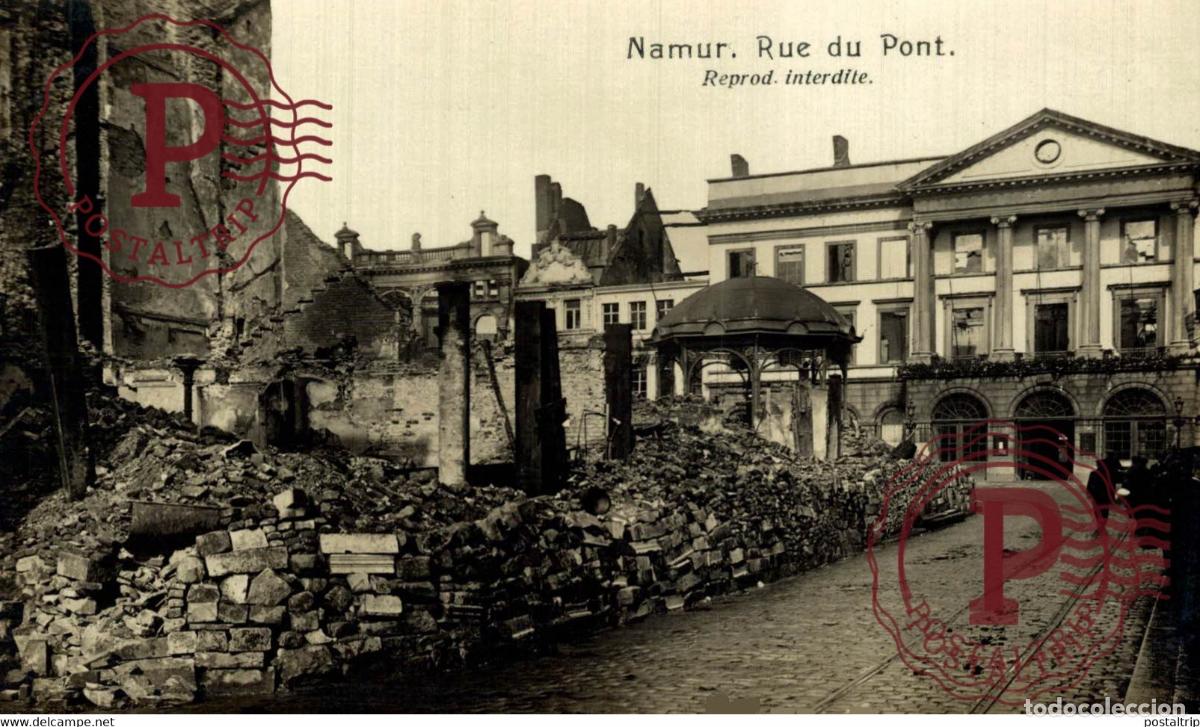 Postales: NAMUR RUE DU PONT MILITARY MILITAIRE MILIT&Auml;R