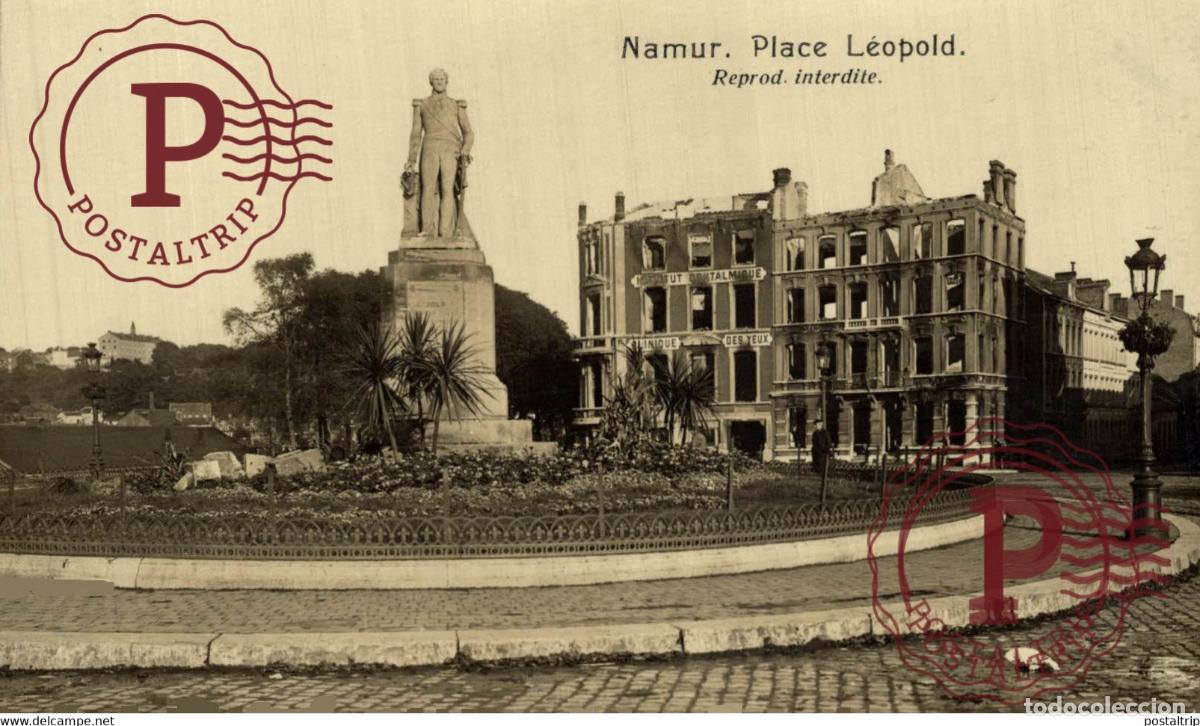 Postales: NAMUR PLACE L&Eacute;OPOLD MILITARY MILITAIRE MILIT&Auml;R