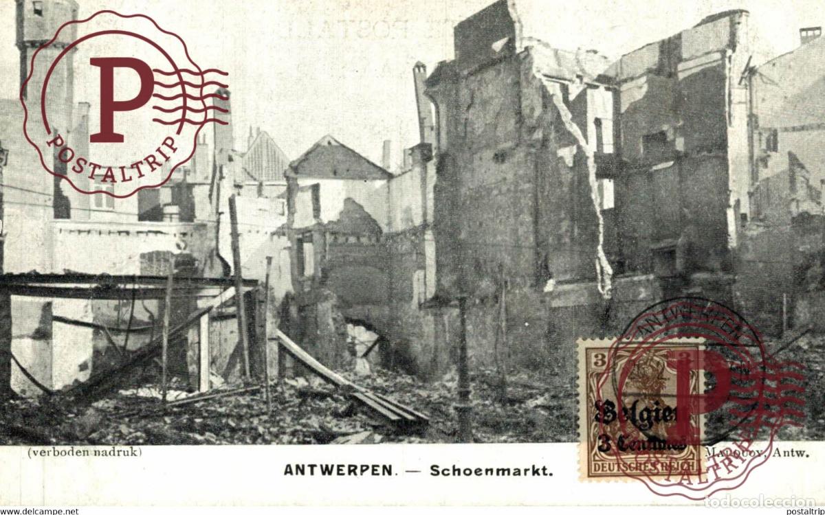 Postales: ANTWERPEN SCHOENMARKT AMBERES CLICH&Eacute; MAUQUOY MILITARY MILITAIRE MILIT&Auml;R