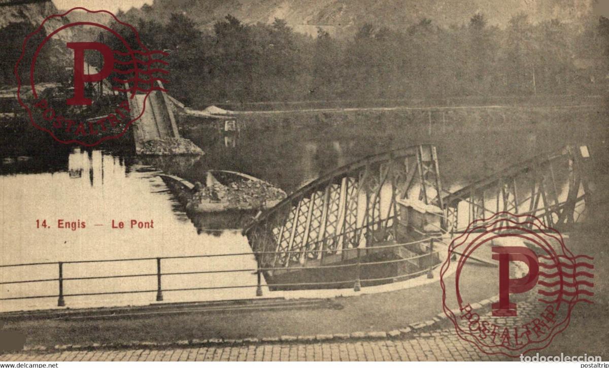 Postales: ENGIS LE PONT Belgica Belgique MILITARY MILITAIRE MILIT&Auml;R