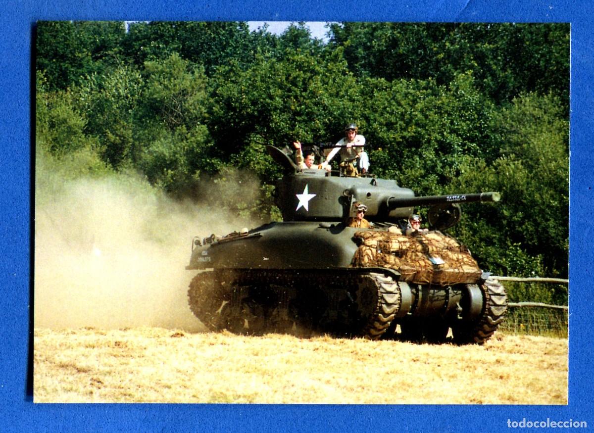 Postais: POSTAL SIN CIRCULAR VEHICULO MILITAR MEDIUM TANK M4A1 N&ordm;3 EDITA LASAGE GRAPHIC