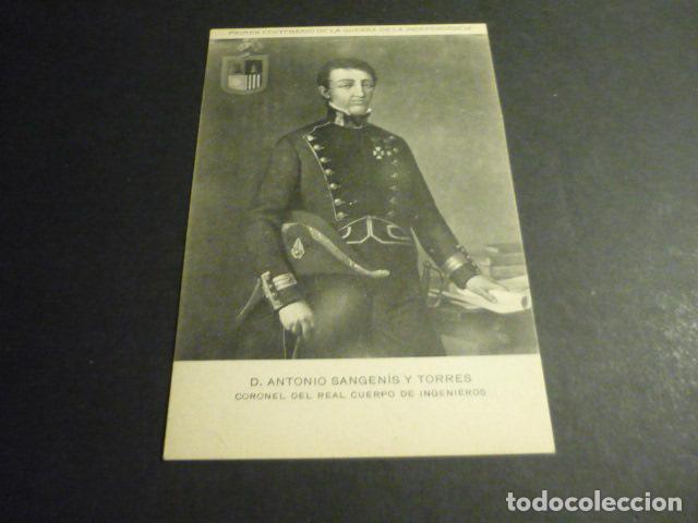 Postales: PRIMER CENTENARIO GUERRA INDEPENDENCIA MEMORIAL INGENIEROS ANTONIO SANGENIS