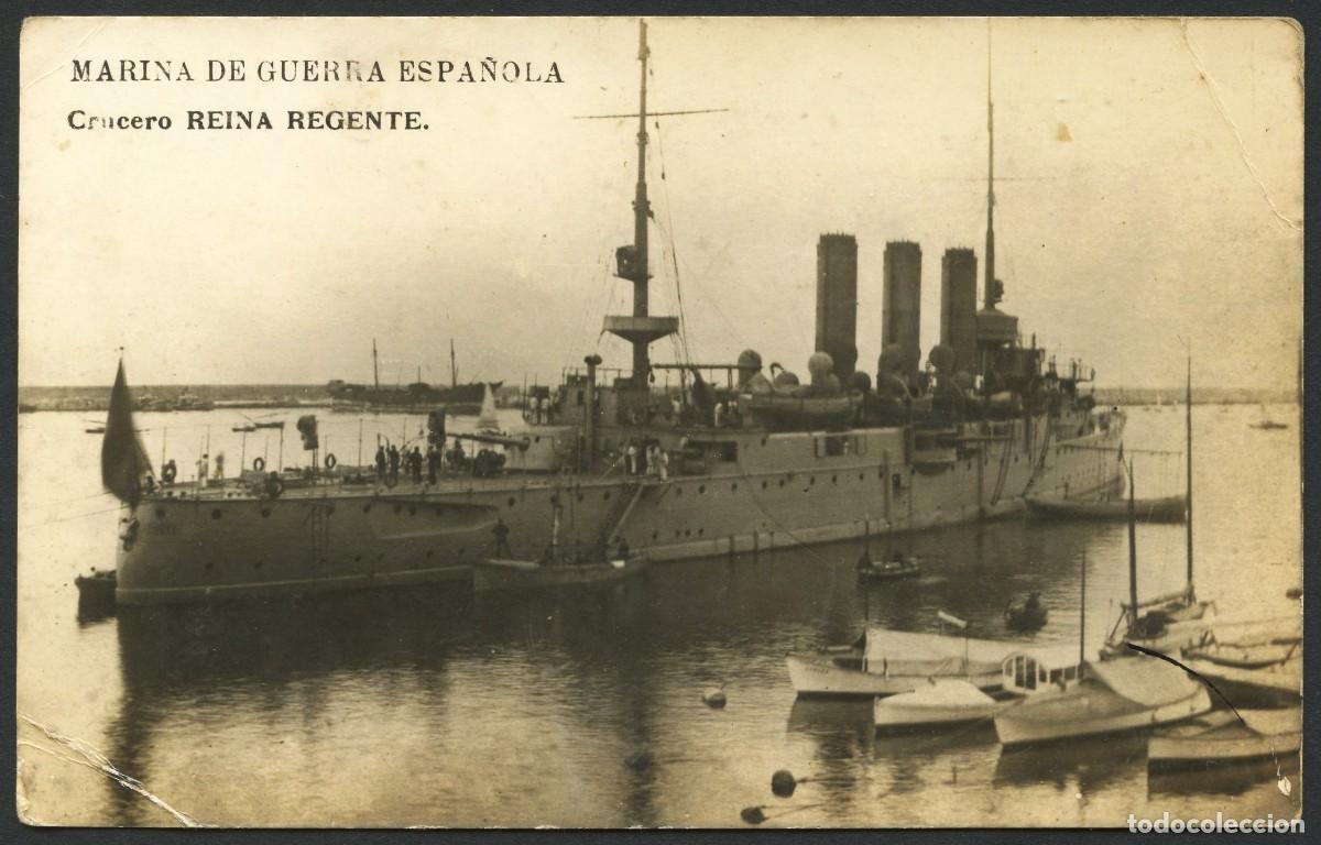 Postales: TARJETA POSTAL ANTIGUA, CRUCERO REINA REGENTE