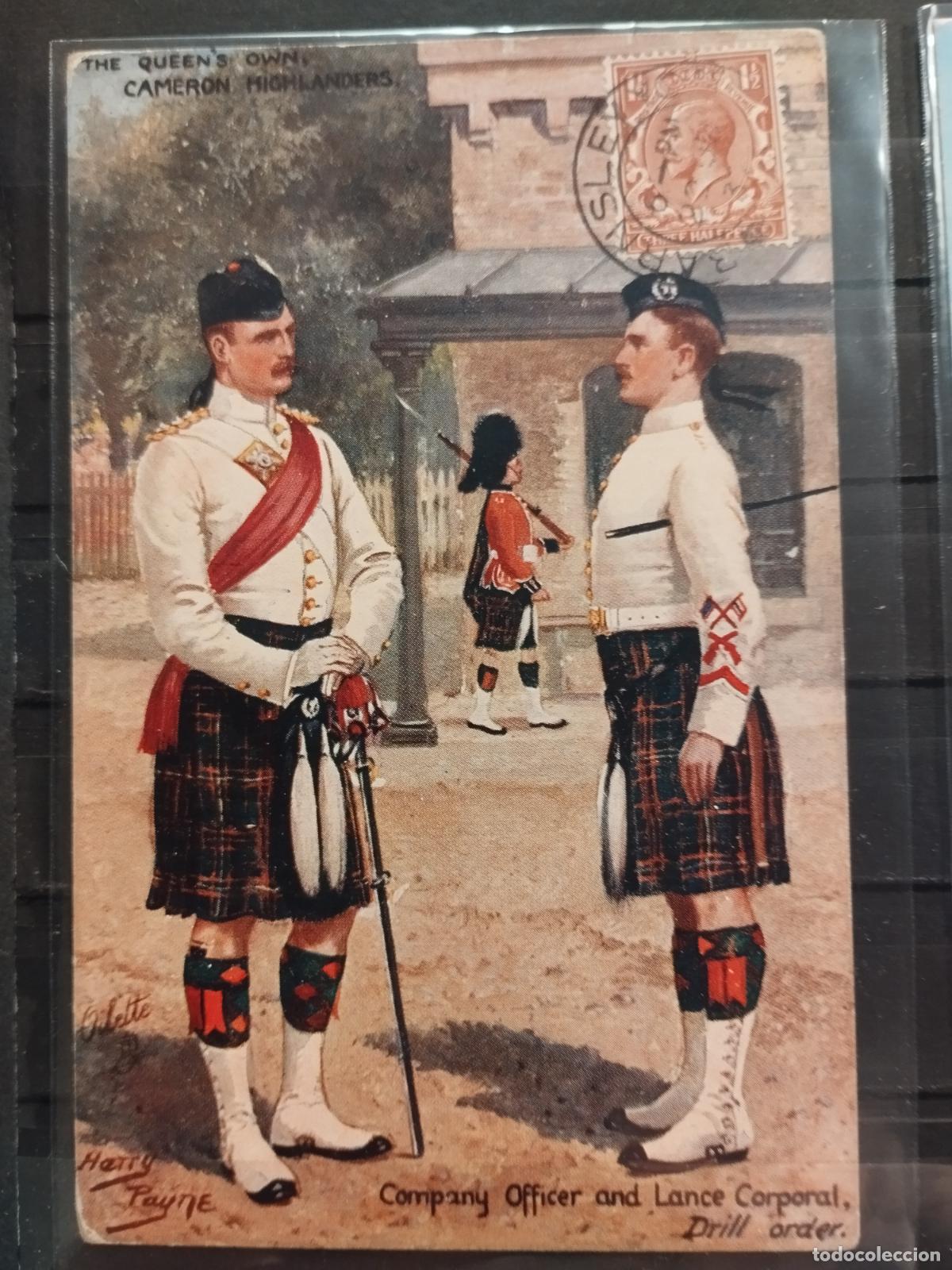 Postales: POSTAL. MILITAR. UNIFORMES MILITARES. REGIMIENTO DE HIGHLANDERS.