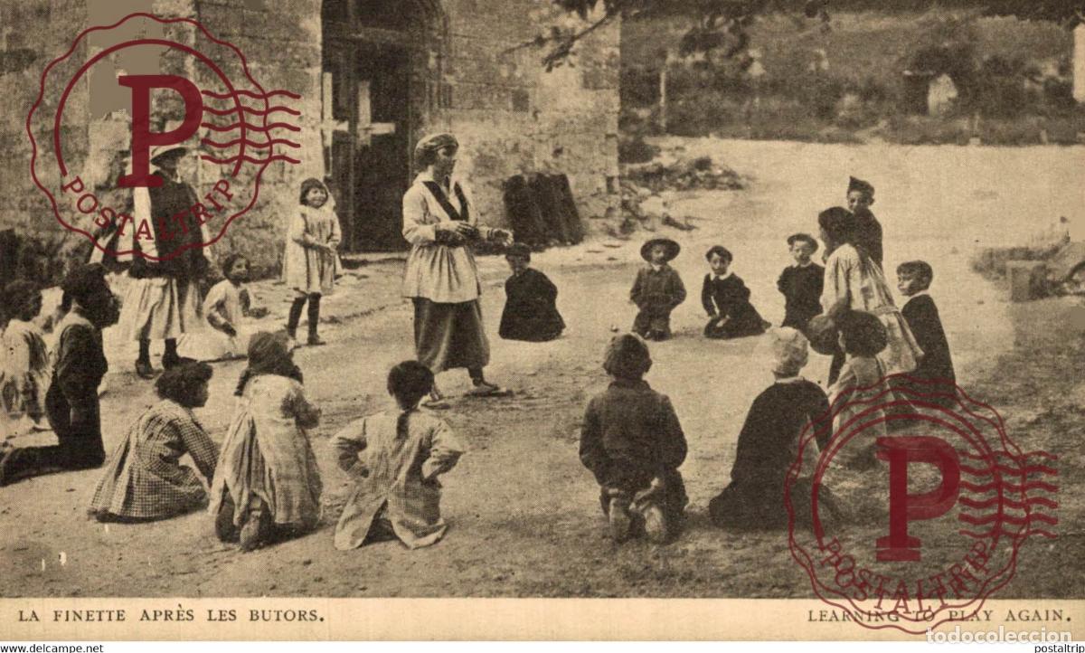 Cartes Postales: LA FINETTE APR&Egrave;S LES BUTORS LEARNING TO PLAY AGAIN COMIT&Eacute; AMERICAIN POUR LES R&Eacute;GIONS Belgica Belgiq