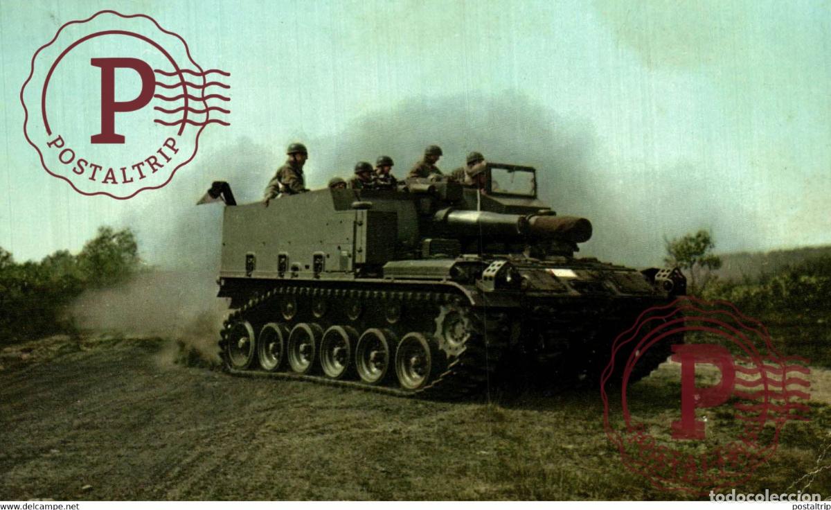 Cartes Postales: M44, OBUSIER AUTOMOTEUR DE 155 MM. MILITAIRE MILIT&Auml;R MILITARY