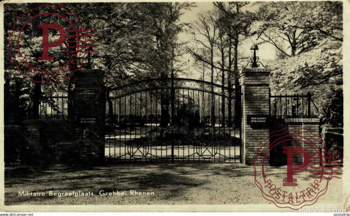 Cartes Postales: MILITAIRE BEGRAAFPLAATS. GREBBE RHENEN. MILITAIRE MILIT&Auml;R MILITARY