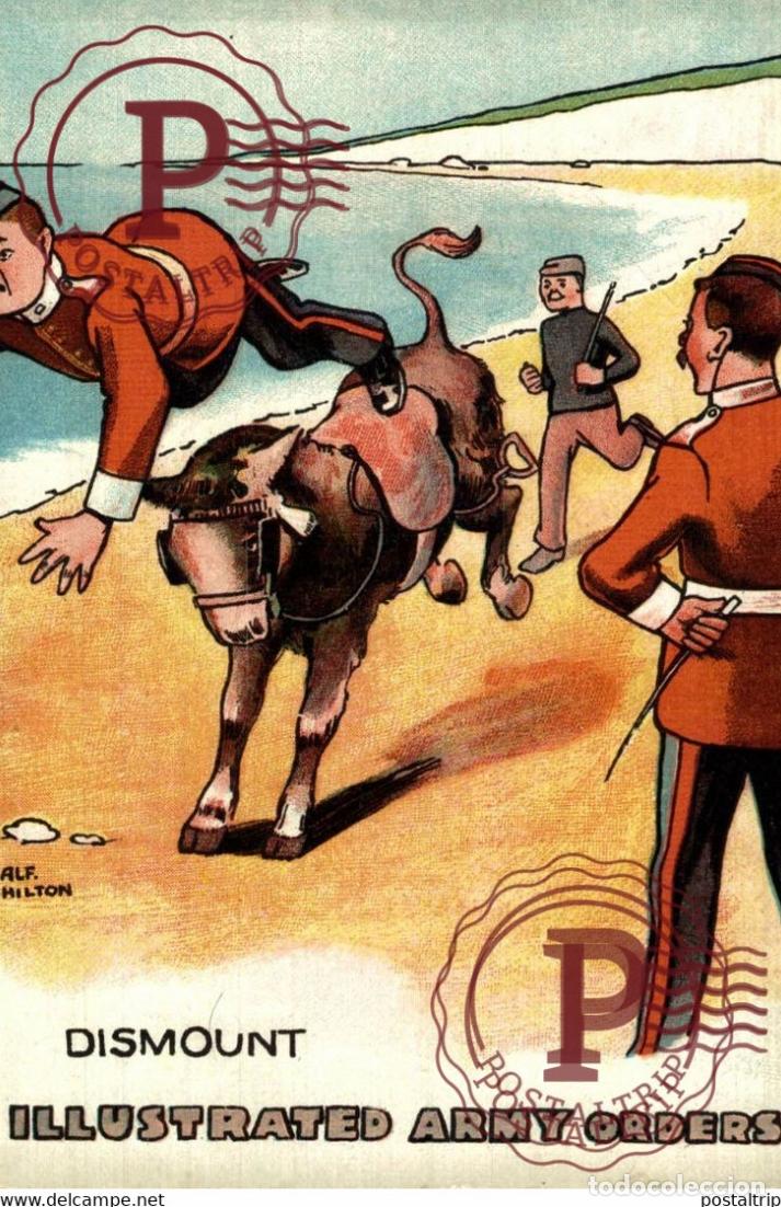 Cartes Postales: DISMOUNT ILLUSTRATED ARMY ORDERS MILITAIRE MILIT&Auml;R MILITARY