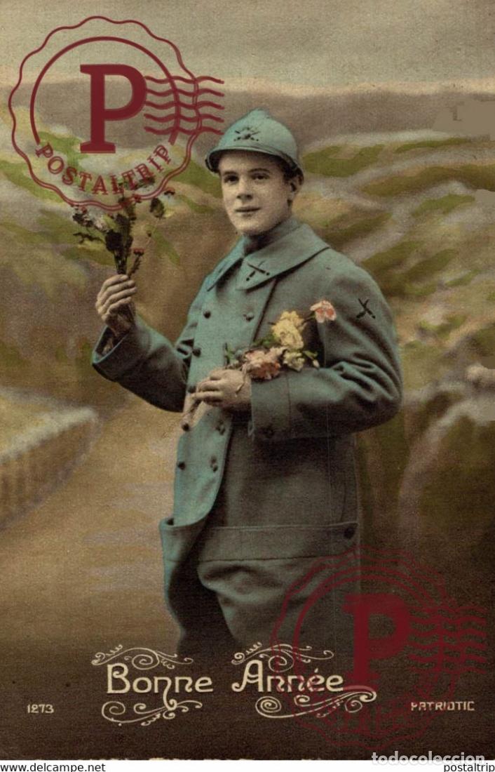 Cartes Postales: BONNE ANN&Eacute;E PATRIOTIC MILITAIRE MILIT&Auml;R MILITARY