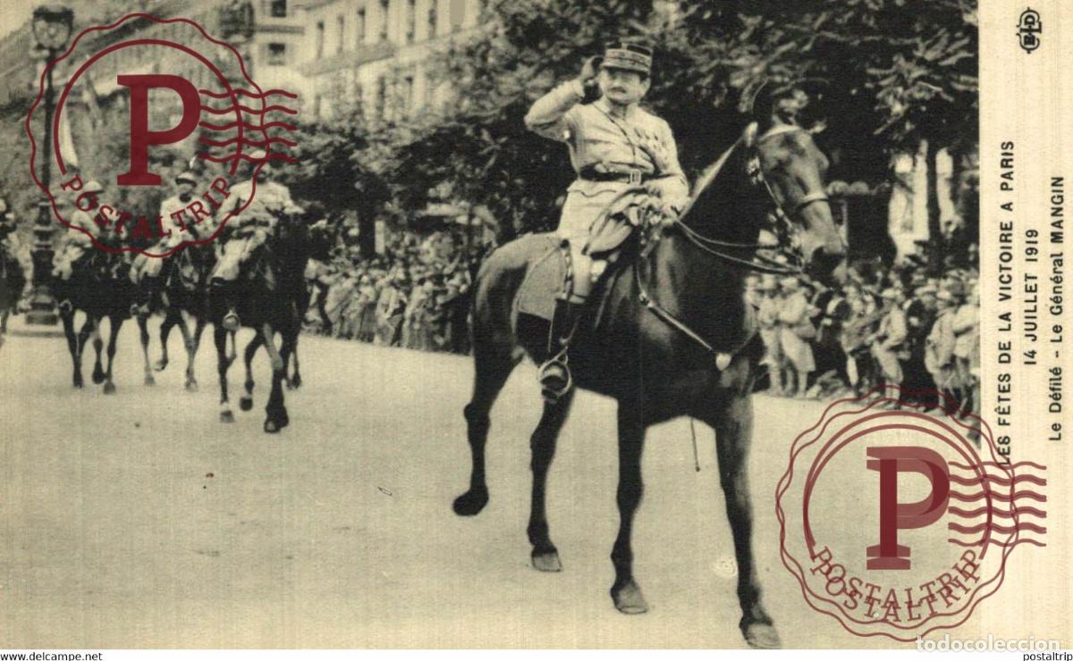 Postais: LES FETES DE LA VICTOIER A PARIS 14 JUILLET 1919 LE DEFILE MILITAIRE MILIT&Auml;R MILITARY