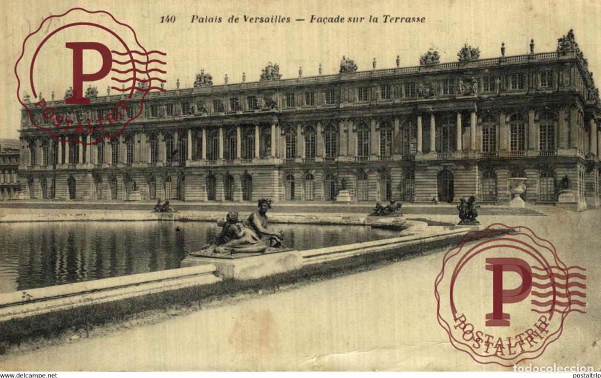 Postales: PALAIS DE VERSAILLES, FA&Ccedil;ADE SUR LA TERRASE. MILITAIRE MILIT&Auml;R MILITARY