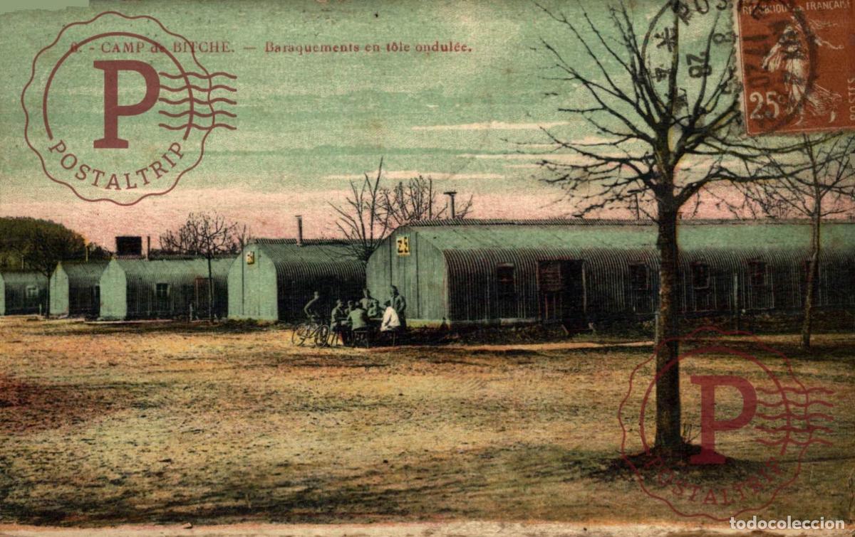 Postales: Bitche - Camp de Bitche - Baraquements en t&ocirc;le ondul&eacute;e