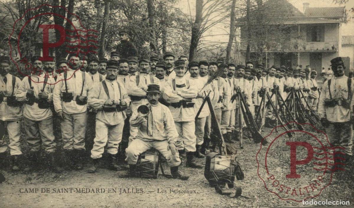 Postales: RARE Camp de Saint M&eacute;dard en Jalles les faisceaux