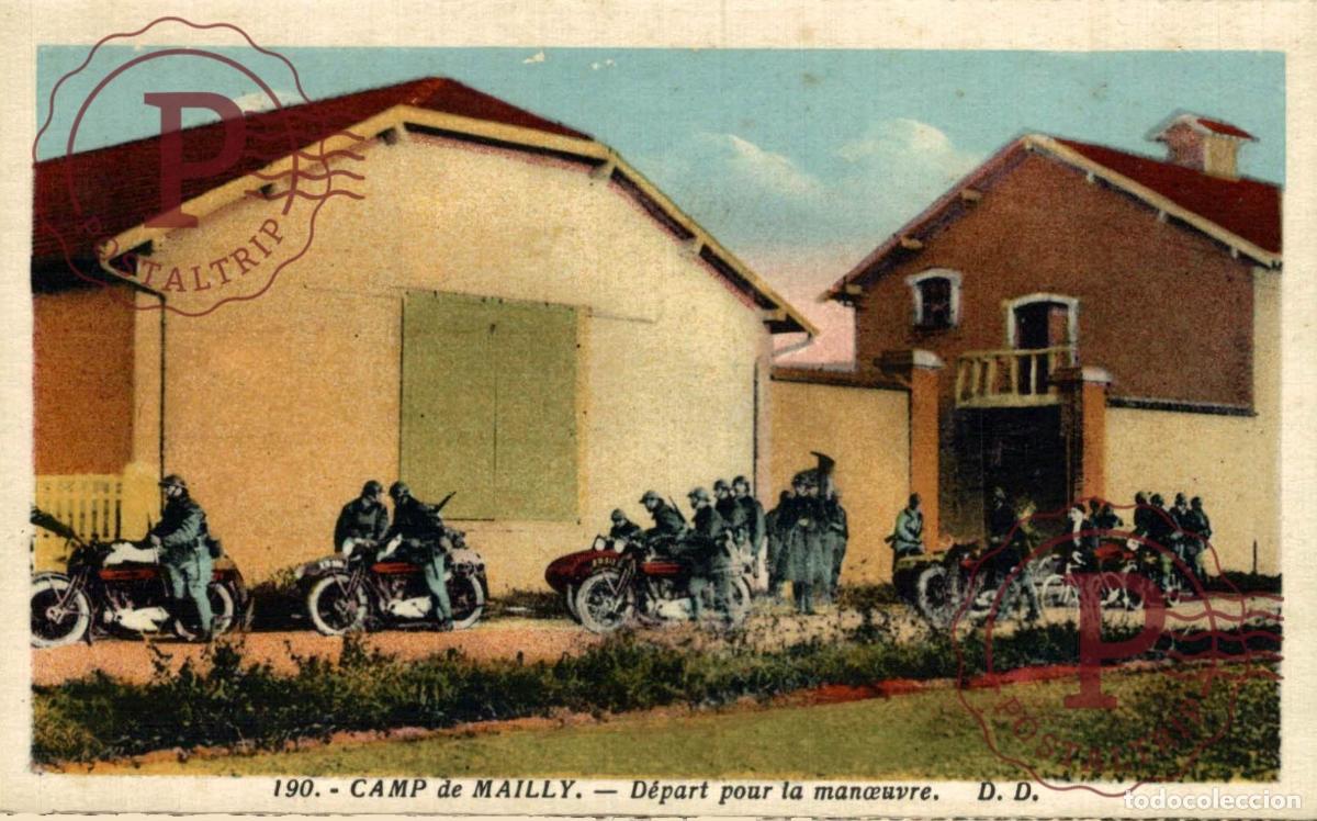 Postales: CAMP DE MAILLY. DEPART POUR LA MANOEUVRE. MILITAR. MILITAIRE.