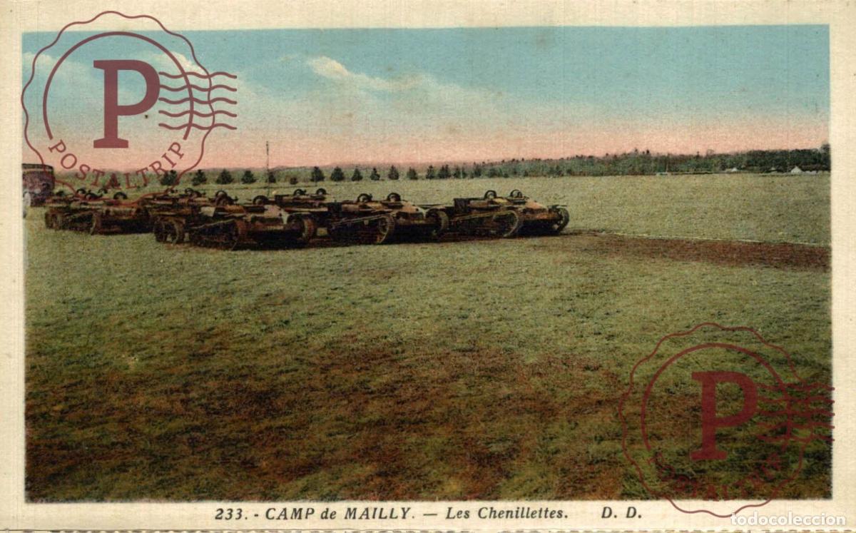Postcards: CAMP DE MAILLY. LES CHENILLETTES. MILITAR. MILITAIRE.
