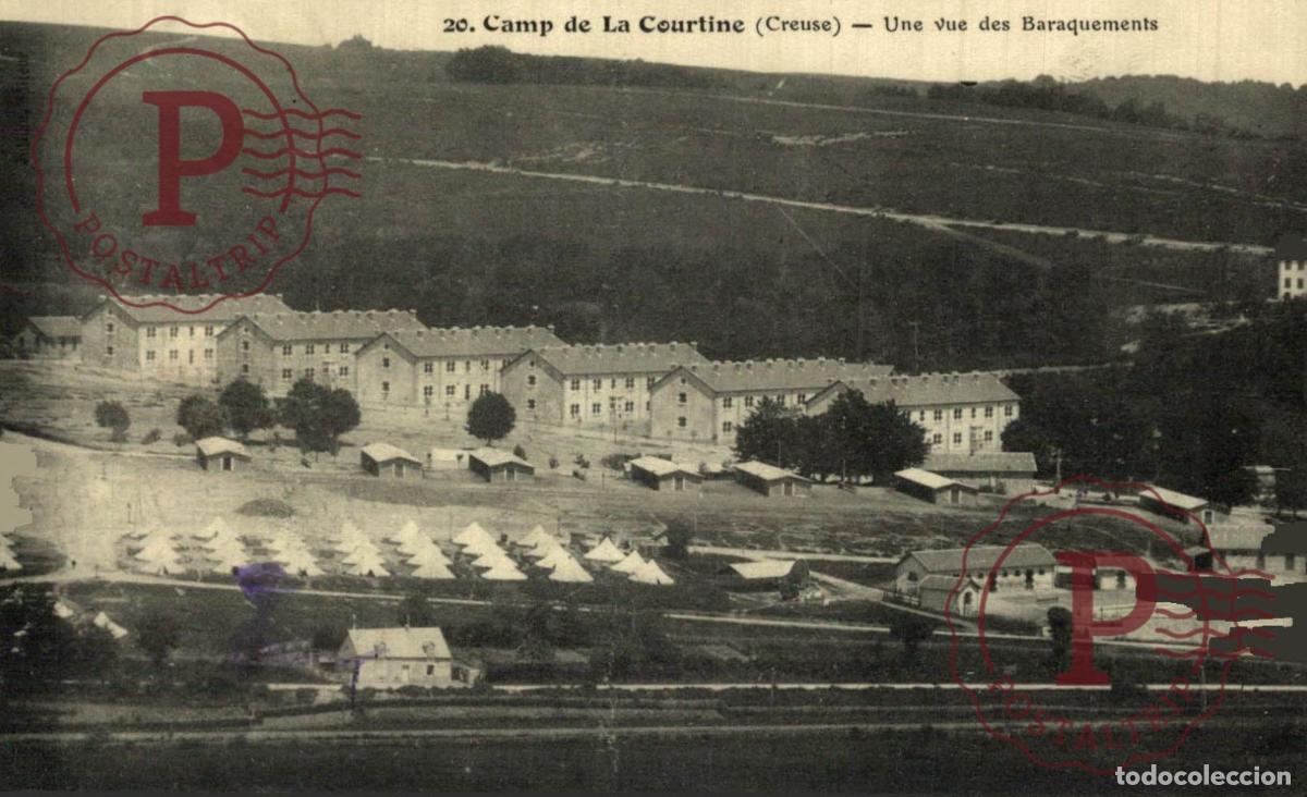 Postales: Camp de la Courtine, Une vue des Baraquements. MILITAR. MILITAIRE