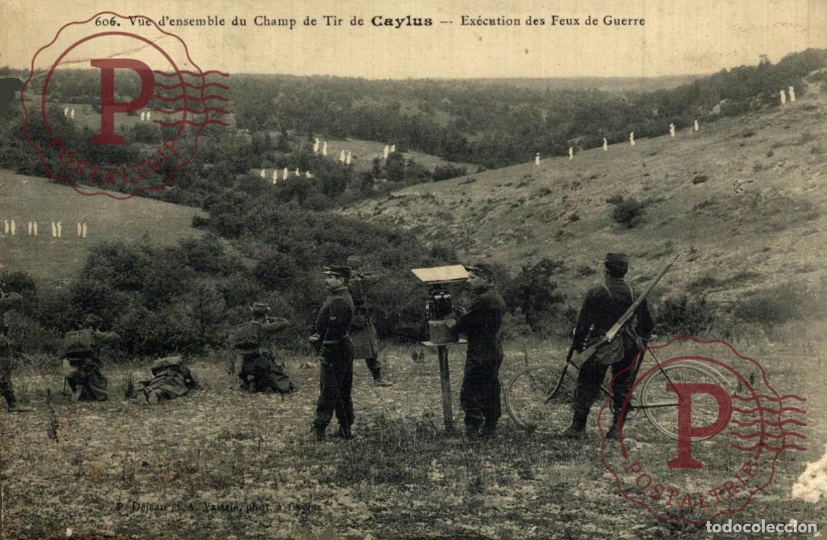 Postales: CAYLUS CHAMP DE TIR MILITAIRE FEUX DE GUERRE. MILITAR. MILITAIRE