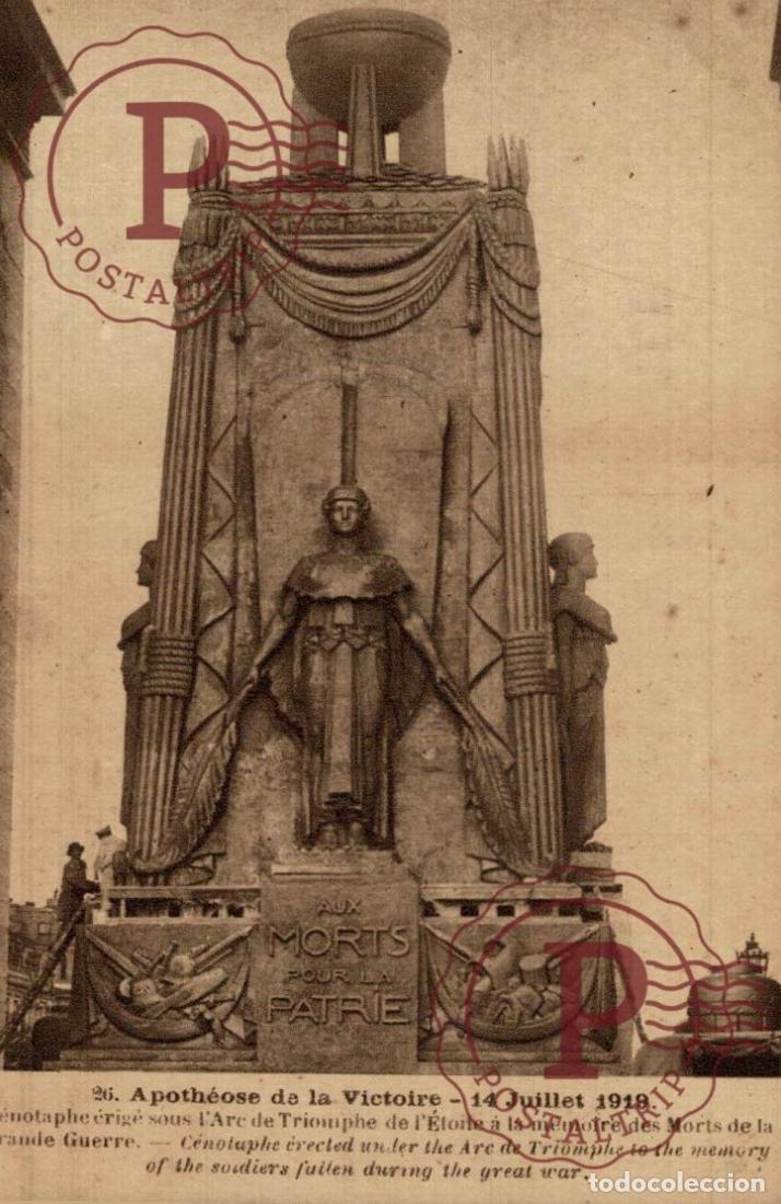 Postkarten: APOTHEOSE DE LA VICTOIRE 14 JUILLET 1919. MILITAR. MILITAIRE.