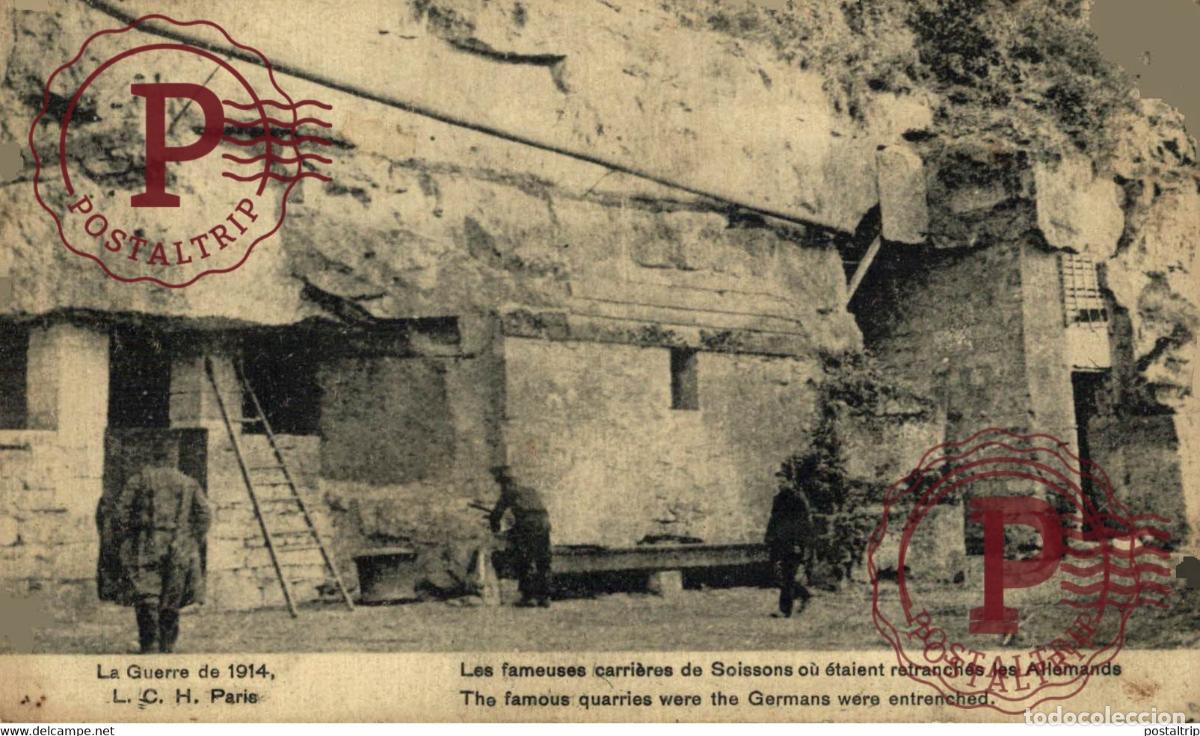 Postais: Les fameuses de Soissons ou etaient retranches les Allemands MILITARY MILITAIRE MILIT&Auml;R