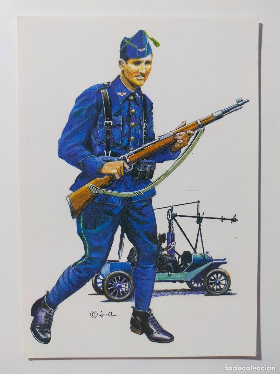 Postales: Postal Uniformes Aviaci&oacute;n: Aviaci&oacute;n Nacional UNIFORME DE SERVICIO 1936 - Edic Barreiro - S/C