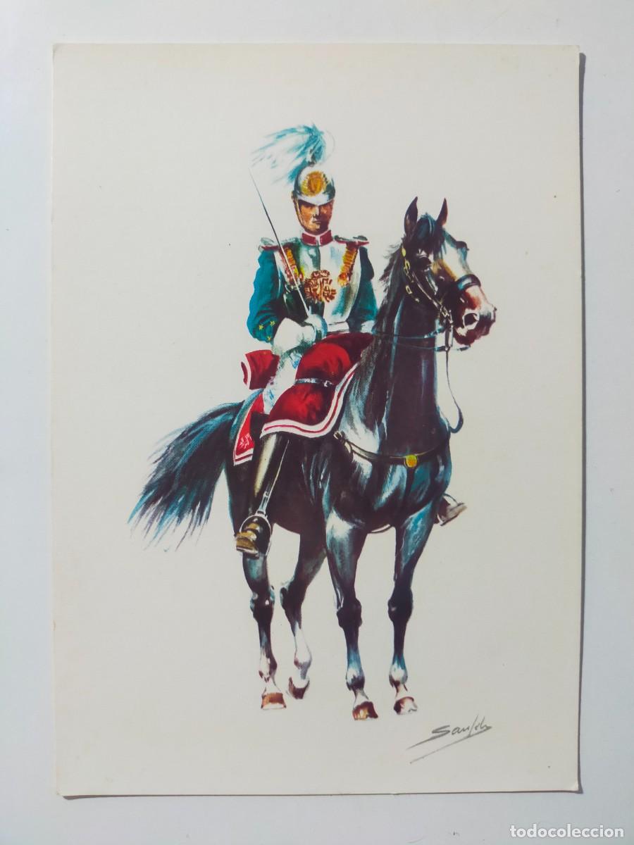Postales: Postal. Uniformes Ej&eacute;rcito Espa&ntilde;ol: Capit&aacute;n de la Escolta Real 1890 - S/C