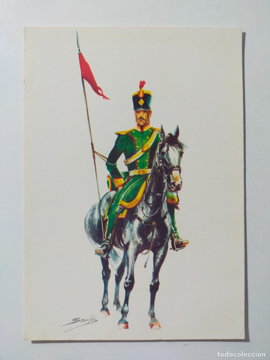 Postales: Postal. Uniformes Ej&eacute;rcito Espa&ntilde;ol: Lanceros del Regimiento de la Legi&oacute;n Extreme&ntilde;a 1811 - S/C