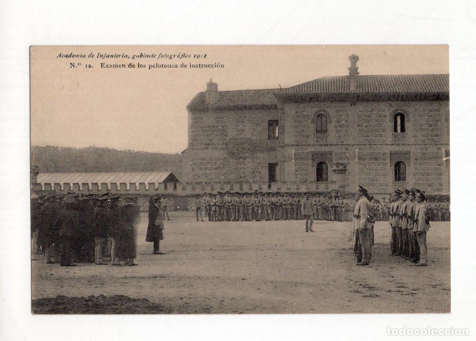 Postales: ACADEMIA DE INFANTER&Iacute;A, GABINETE FOTOGR&Aacute;FICO 1911 N. 12. EXAMEN DE LOS PELOTONES DE INSTRUCCI&Oacute;N.
