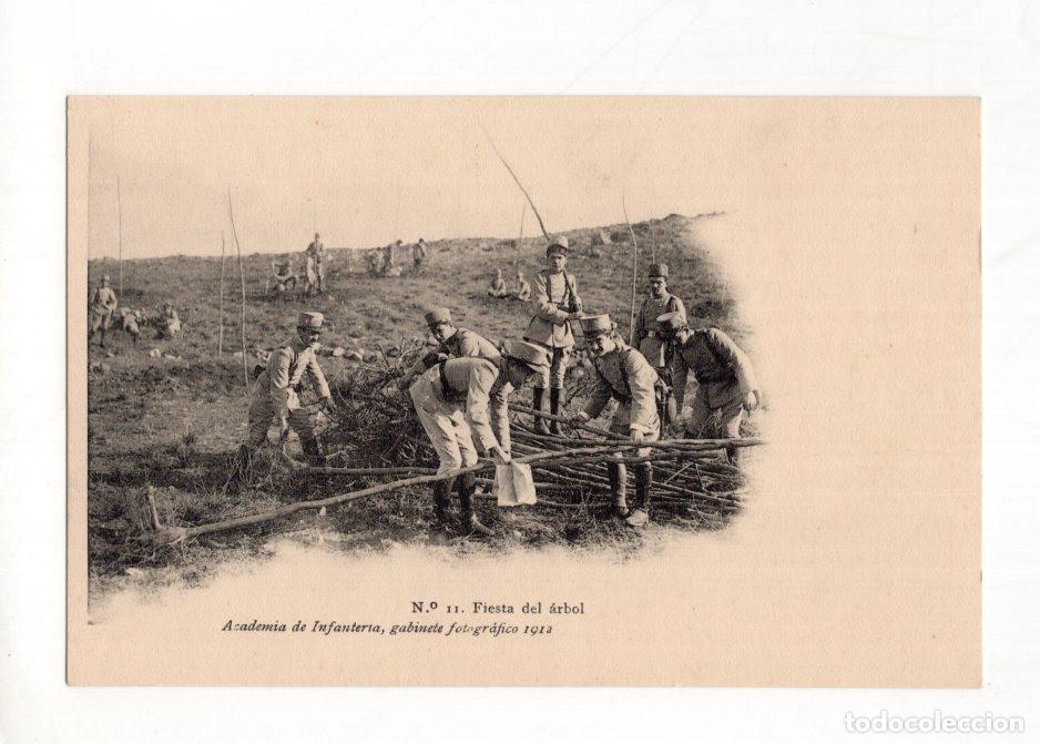 Postales: N.&ordm; 11. FIESTA DEL &Aacute;RBOL ACADEMIA DE INFANTER&Iacute;A, GABINETE FOTOGR&Aacute;FICO 1912