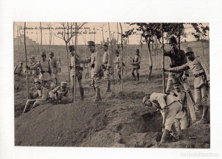 Postales: ACADEMIA DE INFANTER&Iacute;A, GABINETE FOTOGR&Aacute;FICO 1912. N&ordm; 14. FIESTA DEL &Aacute;RBOL.