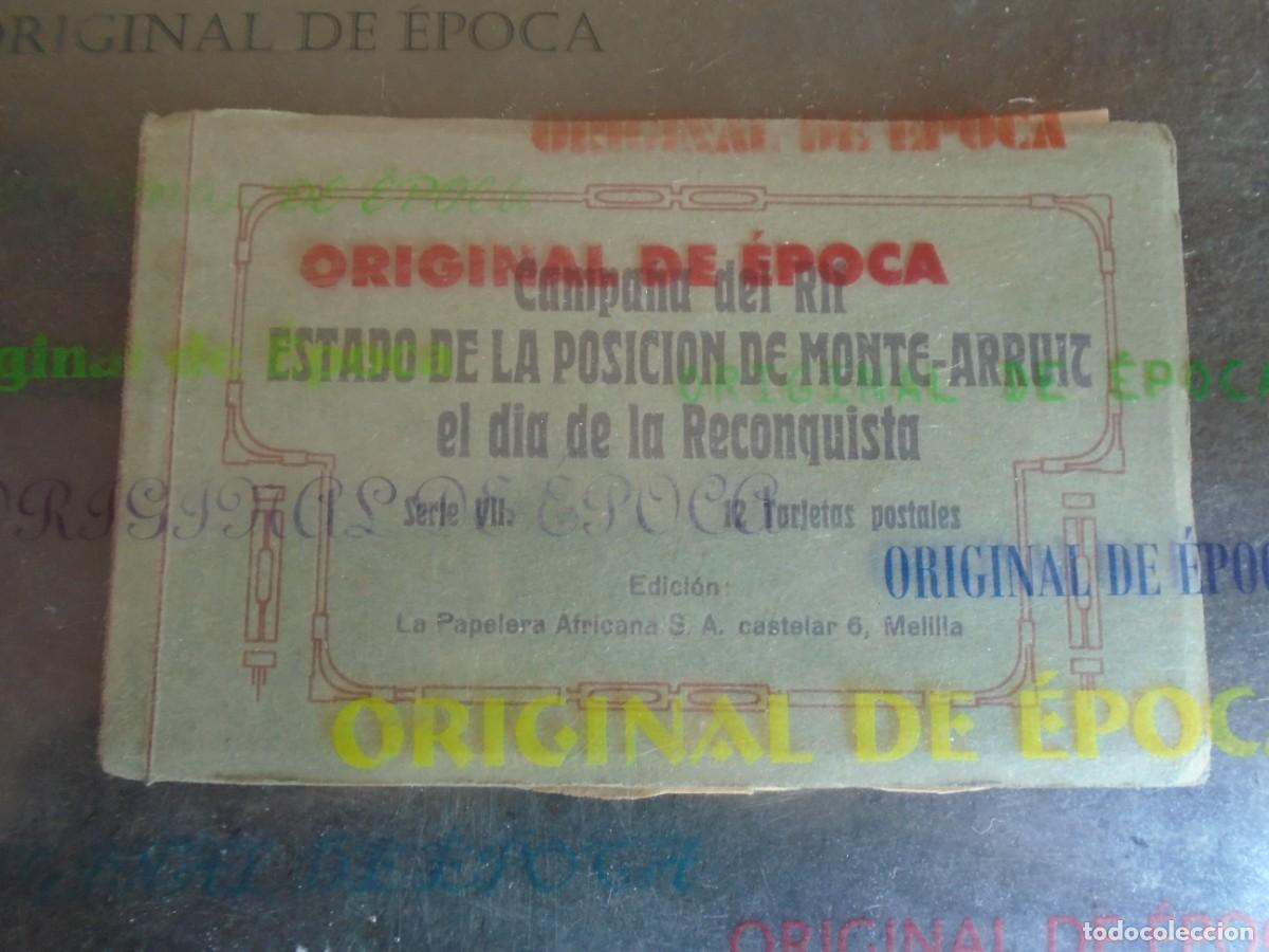 Postales: (PS-80331)BLOCK CAMPA&Ntilde;A DEL RIF VIII ESTADO DE LA POSICION DE MONTE-ARRUIT EL DIA DE LA RECONQUISTA