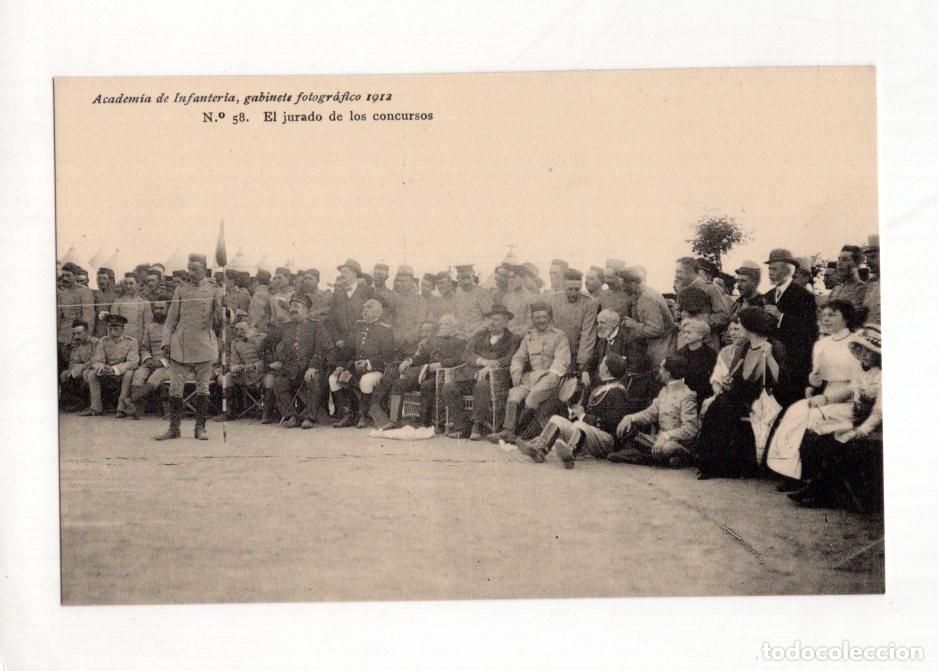 Postales: ACADEMIA DE INFANTER&Iacute;A, GABINETE FOTOGR&Aacute;FICO 1913 N.&ordm; 58. EL JURADO DE LOS CONCURSOS.