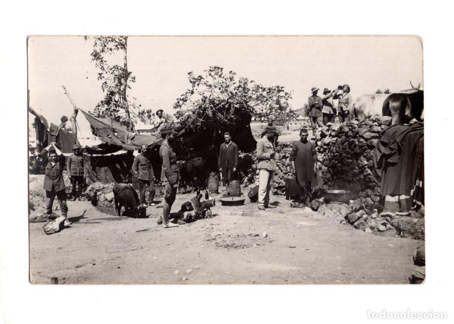 Postales: CAMPA&Ntilde;A DEL RIF - CAMPAMENTO MILITAR. POSTAL FOTOGR&Aacute;FICA.