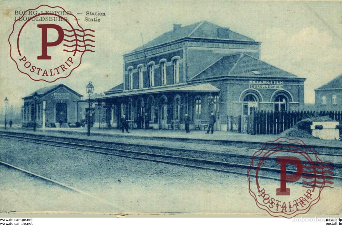 Postcards: STATION STATIE LEOPOLDSBURG BOURG LEOPOLD Camp de BEVERLOO KAMP WWICOLLECTION