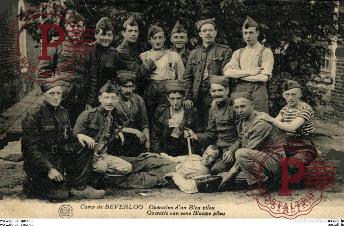 Postcards: OPERATION DUN BLEU PILOU LEOPOLDSBURG BOURG LEOPOLD Camp de BEVERLOO KAMP WWICOLLECTION