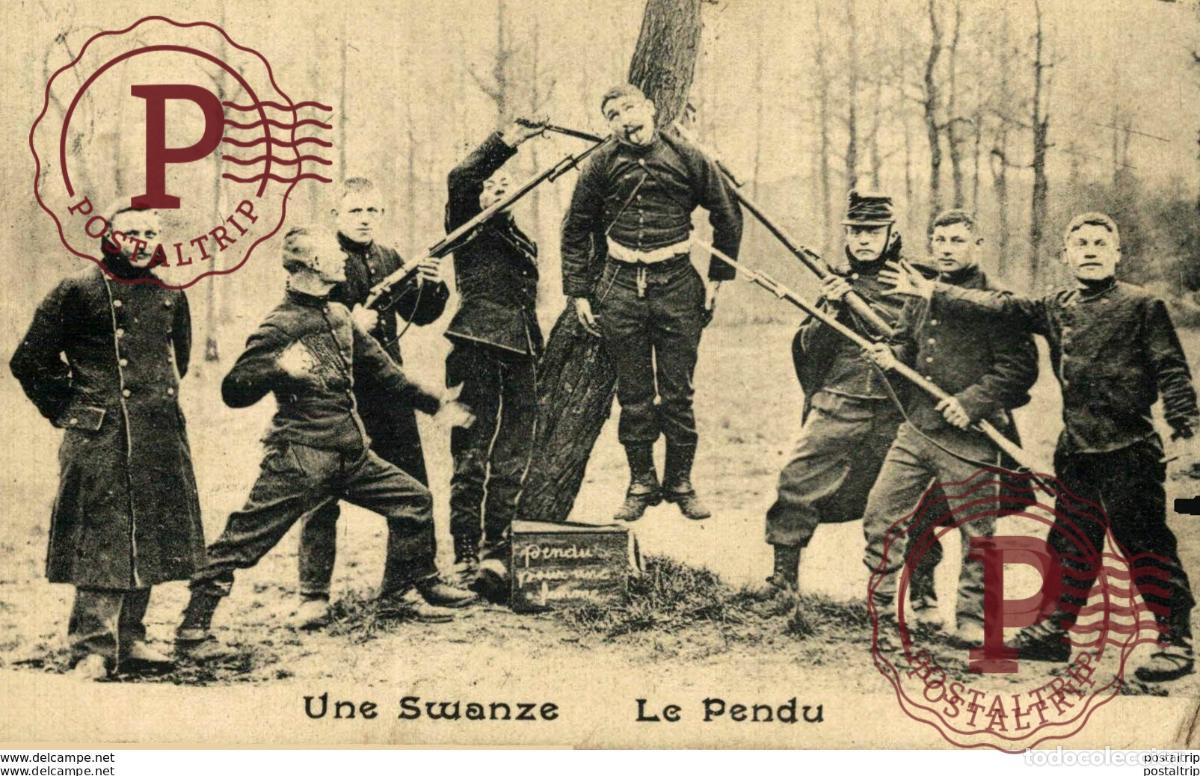 Postcards: UNE SWANZE LE PENDU LEOPOLDSBURG BOURG LEOPOLD Camp de BEVERLOO KAMP WWICOLLECTION