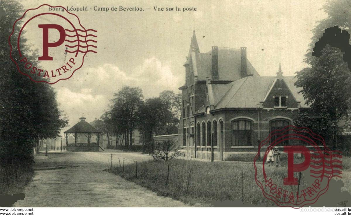 Postcards: VUE SUR LA POSTE LEOPOLDSBURG BOURG LEOPOLD Camp de BEVERLOO KAMP WWICOLLECTION
