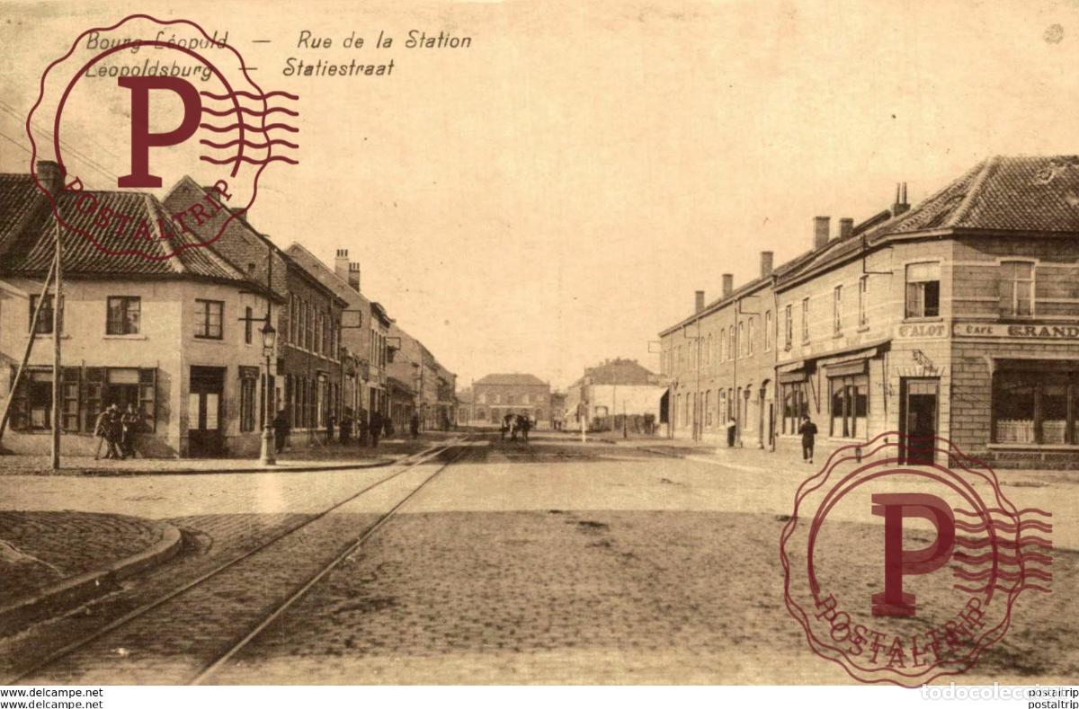 Postcards: RUE DE LA STATION LEOPOLDSBURG BOURG LEOPOLD Camp de BEVERLOO KAMP WWICOLLECTION