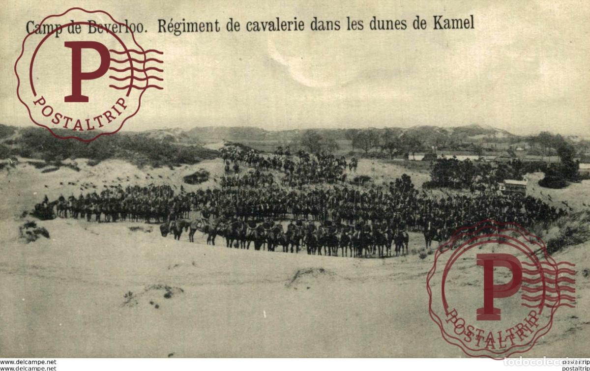 Postcards: Regiment de Cavalerie dan les dunes de Kamel LEOPOLDSBURG BOURG LEOPOLD Camp de BEVERLOO KAMP WWICO