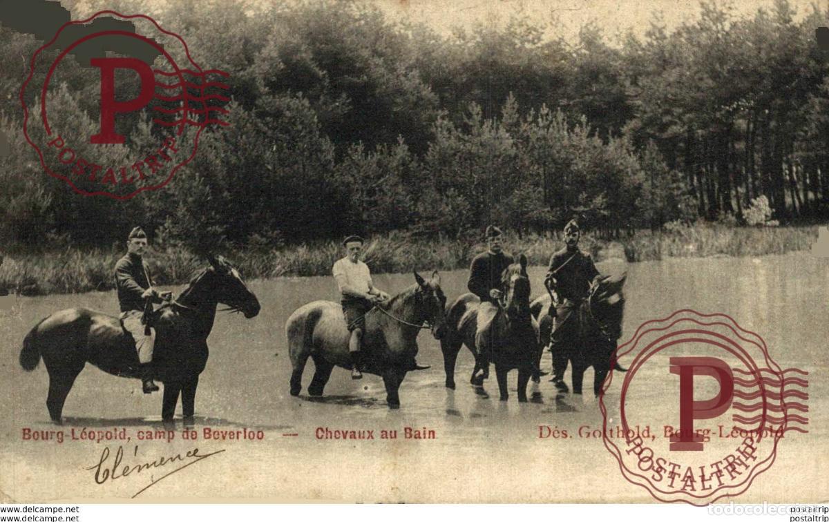 Postales: CHEVAUX AU BAIN - Camp de BEVERLOO KAMP LEOPOLDSBURG BOURG LEOPOLD WWICOLLECTION