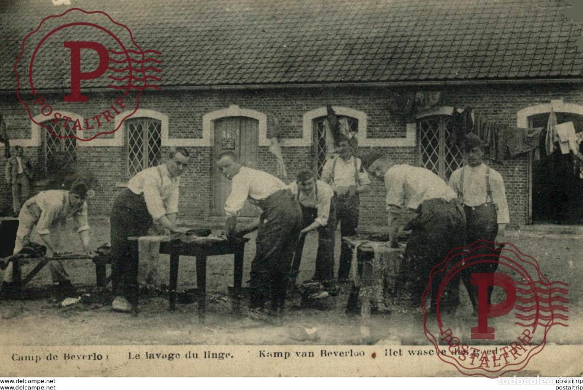 Postales: LE LAVAGE DU LIGNE - Camp de BEVERLOO KAMP LEOPOLDSBURG BOURG LEOPOLD WWICOLLECTION